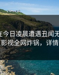 神秘人在今日凌晨遭遇丑闻无法置信，香蕉影视全网炸锅，详情直击